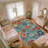 Floral Area Rug, Soft And Lightweight, Suitable For All Seasons, Easy To Maintain And Easy To Clean, Machine Washable Carpet Floor Mat, Suitable For Living Room, Bedroom, Dining Room, Balcony, Patio, Room Decor, Home Decor, Outdoor Decor-1818328751