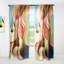 Panneau de rideau simple semi-diaphane avec passe-tringle Abstract-71857605
