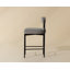 Upholstered Stool with Metal Frame