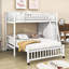 Lit simple superposé au dessus d'un lit double avec rangement-1299473066