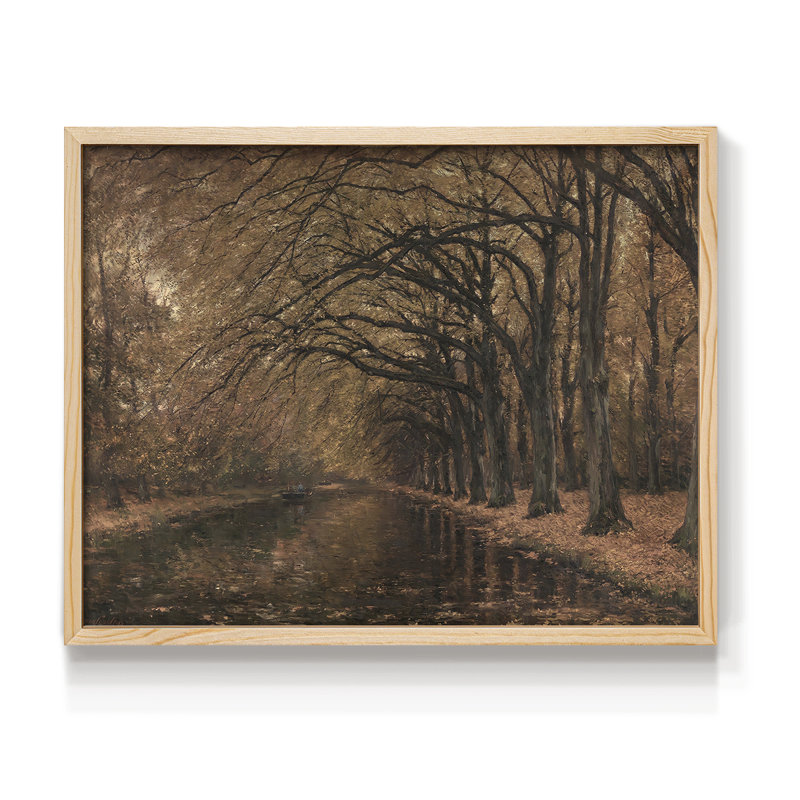 Paysages rétro-CCLxxix-impression encadrée - réversible, H 11 po x l 14 po, Naturel