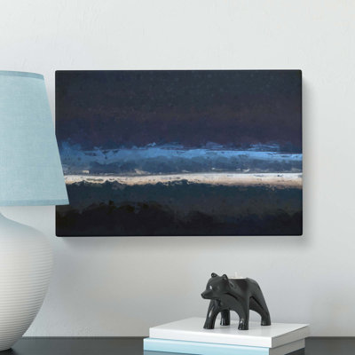Stripe of Light in Abstract - Wrapped Canvas