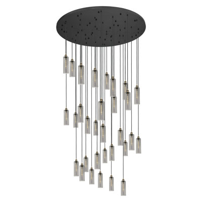 Caius - Luminaire suspendu à cordon 60 lumières 31 po