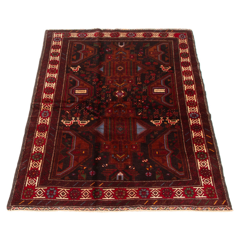 Tapis noir nouvel âge en laine 4 pi x 6 pi 7 po One-of-a-Kind
