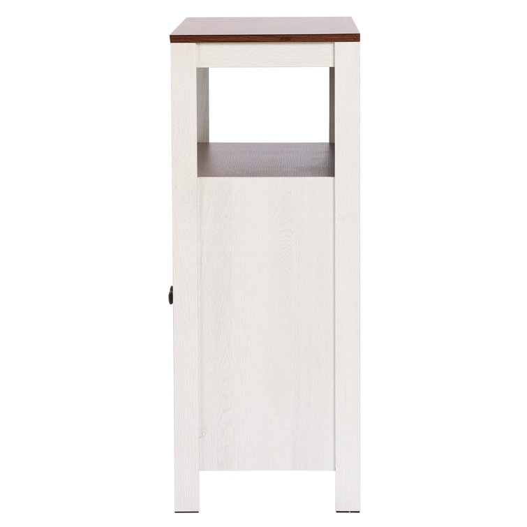 Deprise White Bathroom Storage Cabinet Ebern Designs