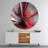 Deep into Middle - Modern wall clock, Red Metal Wall Clock-57905905