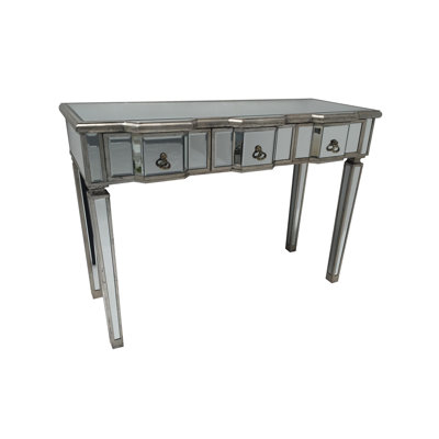 Broussard 112cm Glass Top Console Table