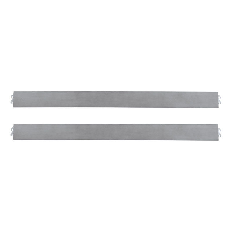Rail de lit en bois massif Charte, Gris