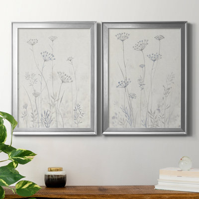 Neutre Queen Anne's Lace I - ensemble de 2 reproductions d'art sur toile
