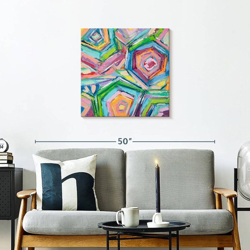 Geometric Beach Umbrellas, 24" H x 24" W