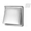 4 Inch External Extractor Wall Vent Cover Stainless Steel 1 Pack Silver-1363534399