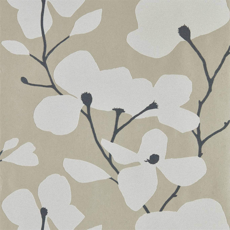 Kienze Shimmer Wallpaper, Gilver/Chalk