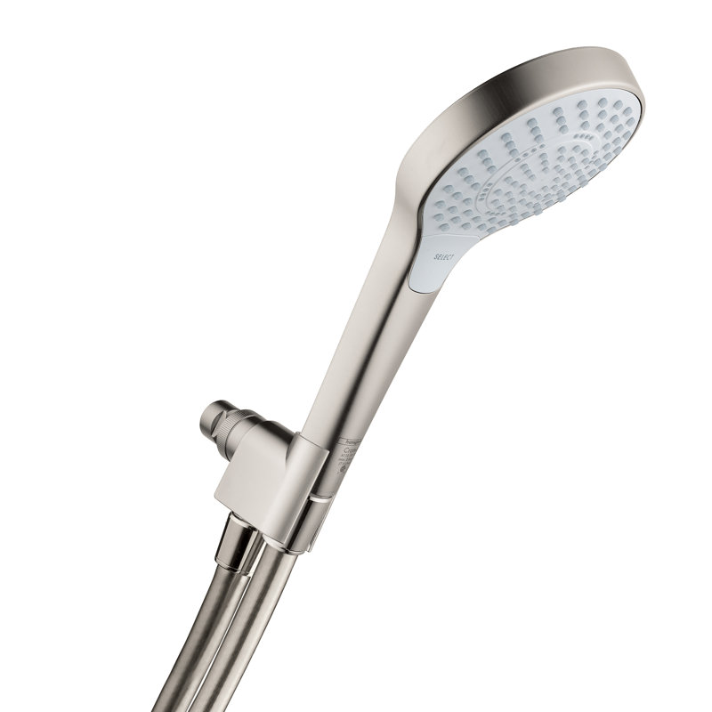 Pomme de douche 105 à 1 jet hansgrohe, Nickel brossé, 1,75 gallons par minute