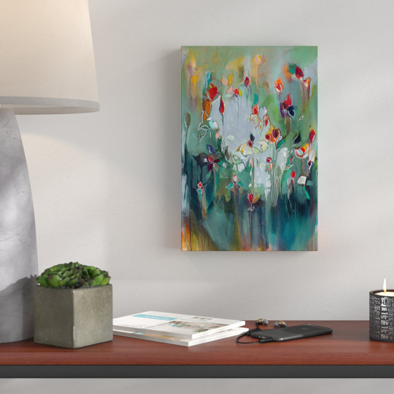 Abstrait Michaela Nesim - impression sur toile tendue, H 15 po x l 10 po, Toile tendue
