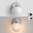 Lio 1 - Light Dimmable Iron ETL wall sconces with Round Shape Cloud Glass Shade-416420605