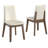 Patino 72" Rectangular Wood Dining Set With Vegan Leather Upholstered Chairs-678287014