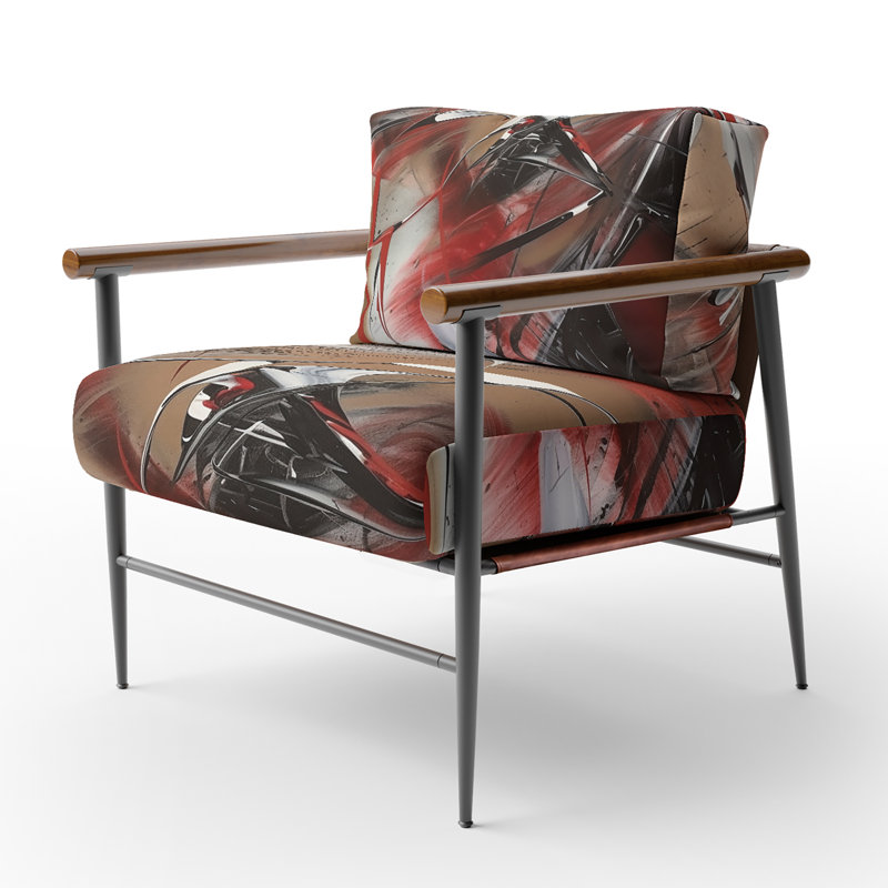 Fauteuil d'appoint Curci - Fractals, Noir, noir, noir, noir