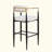 Amen Fabric Upholstered Bar Chair Beige-1624050182-1677348529