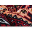 Tapis décoratif en laine rouge noué à la main 3 pi 5 po x 6 pi 4 po one-of-a-kind Betsua