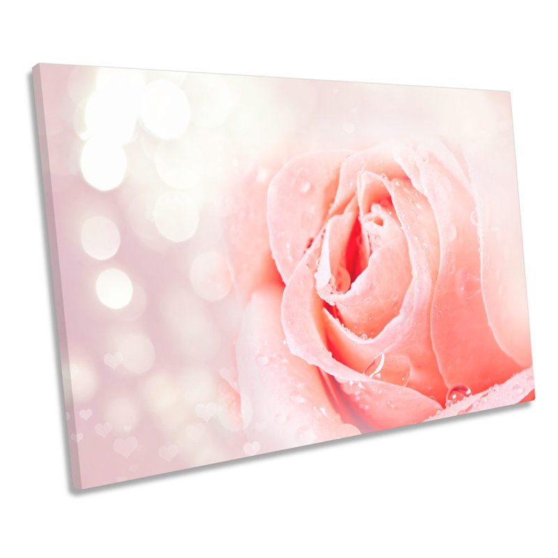 Modern Rose Petals Flower 1 Piece Wrapped Canvas Painting, 81.3cm H x 121.9cm W