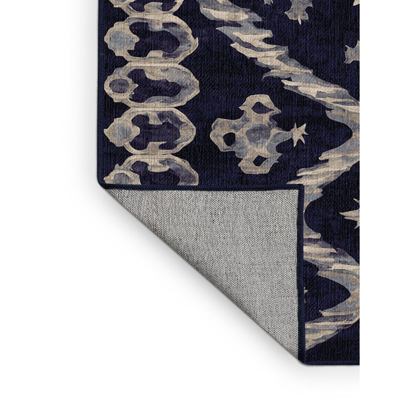 Machine Washable Purple Area Rug, Rectangle 8' x 12'