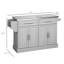 Chariot pour îlot de cuisine avec 2 tiroirs, porte-épices, couteau et porte-serviettes Kitchen Island