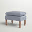 Repose-pieds avec coussin 24 po Cove - Rayures bleu marine-1836251970