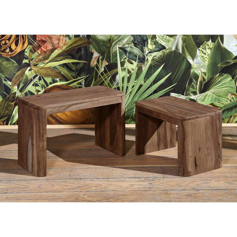 Toronto 2 Piece Nest of Tables, Smoked Cherry 