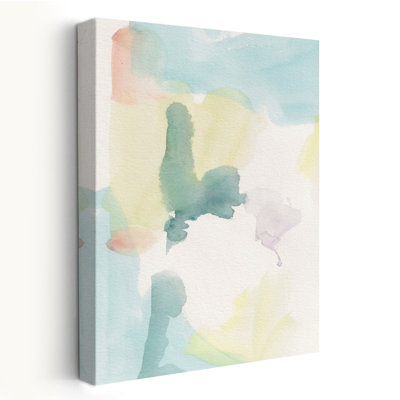 Soft Geometry No. 1 - Abstracts Contemporary Sets Teal And Turquoise Art