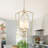  Jasrah 4 - Light Dimmable Lantern Chandelier with Frosed Glass Shade-1317421464