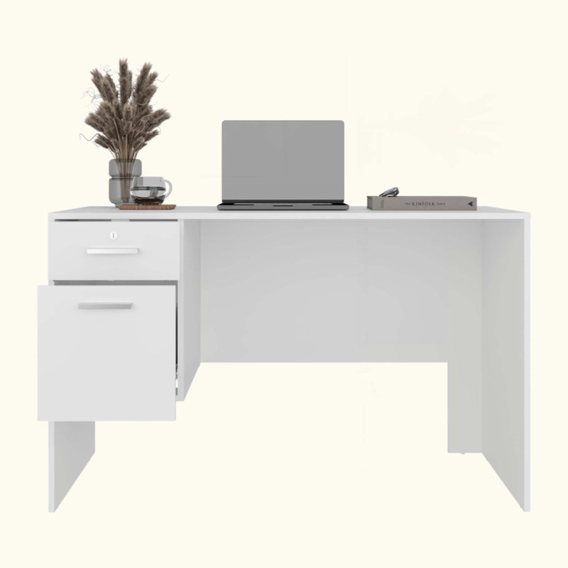2-Drawer Desk With 1 Lockable