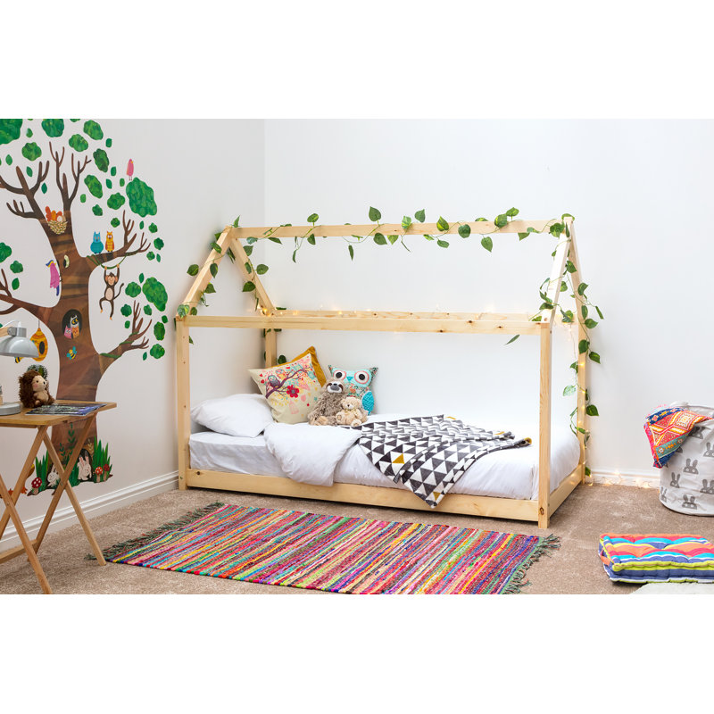 Mosley Single (3') Platform House Beds, Pine, Single (3'), Pocket Sprung
