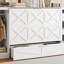 Lit escamotable simple avec tablettes de chevet et garde-robe, cadre de lit