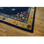 Antique Peking Chinese Medallion Beige, Blue Navy 1920s Rug