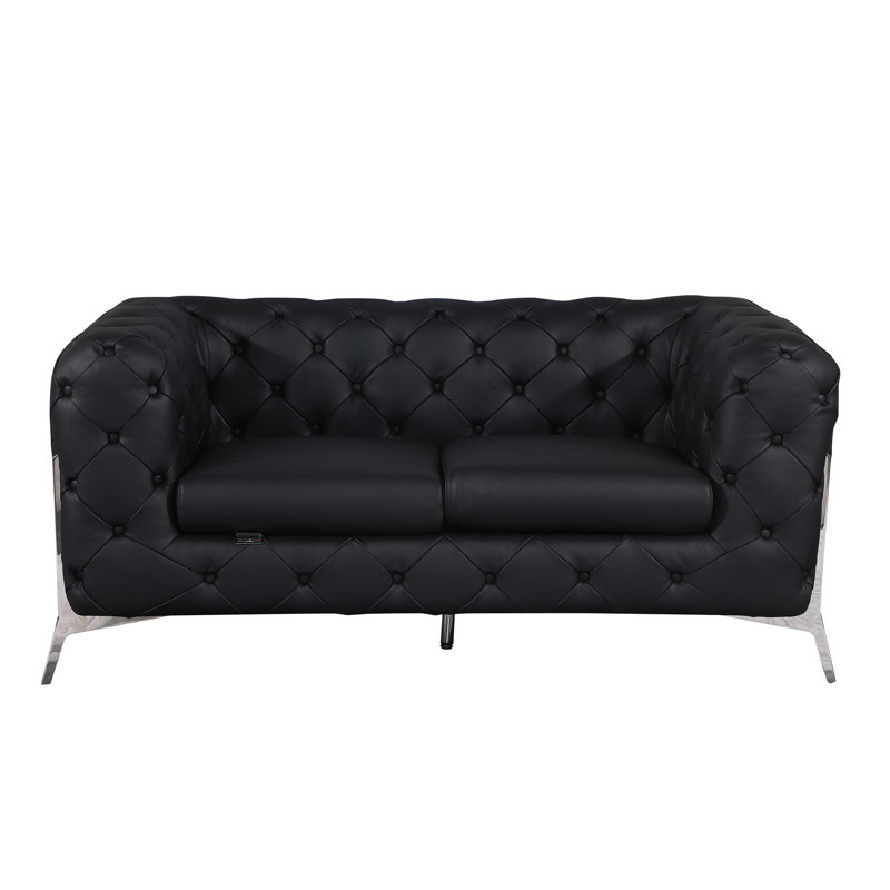 Causeuse 100% cuir italien Top Grain