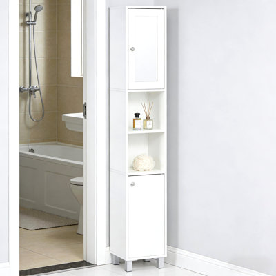 Freestanding Tower Cabinet,Tall Bathroom Storage Cabinet,Foyer Storage Cabinet