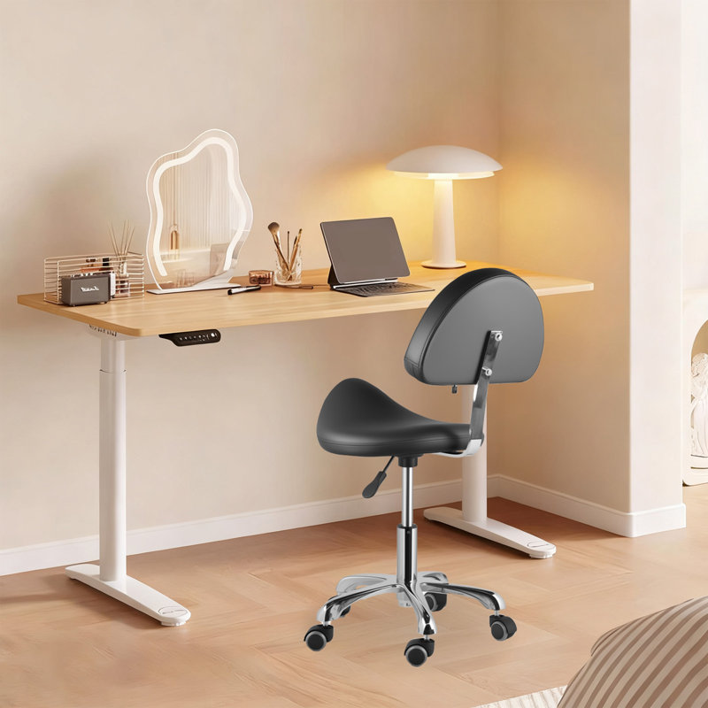 Tabouret à hauteur réglable avec dossier