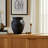 Decorative Pottery Terracotta Vase with Ring Accent Detail, Handcrafted Versatile Modern Casual Home Display Piece for Shelf or Tabletop Styling in Rustic and Contemporary Interiors-251735742
