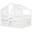 Lit mezzanine pleine grandeur en pin blanc avec 2 fenêtres, 4 tiroirs et un espace de rangement pour une bonne nuit de repos-1775311804