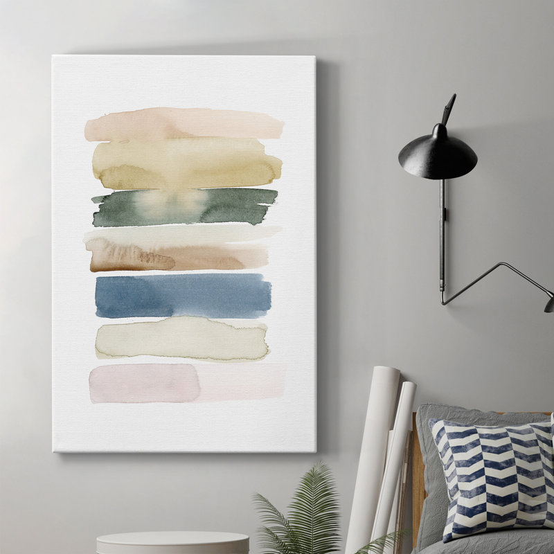 Foin Swatches II - peinture encadrée, H 36 po x l 24 po, Toile tendue
