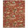 Emrick Blossom Hand Hooked Wool/Cotton/Latex Floral Rug in Rust