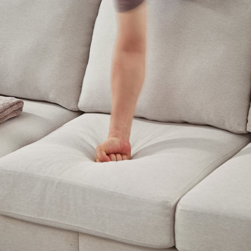Canapé en tissu 59,5 po., Beige