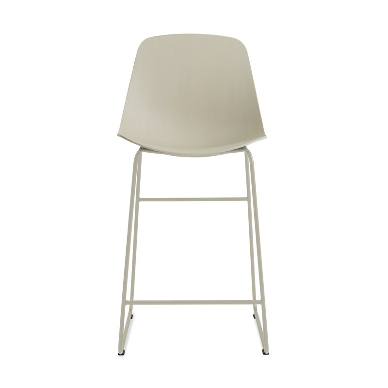 Clean Cut Counter Stool with Metal Frame, Counter Stool (24” Seat Height), Putty