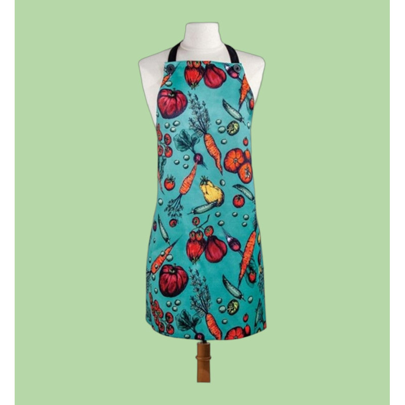  Veggies Apron - Tablier de cuisine ajustable H 30 "avec attache à taille extra longue pour les chefs