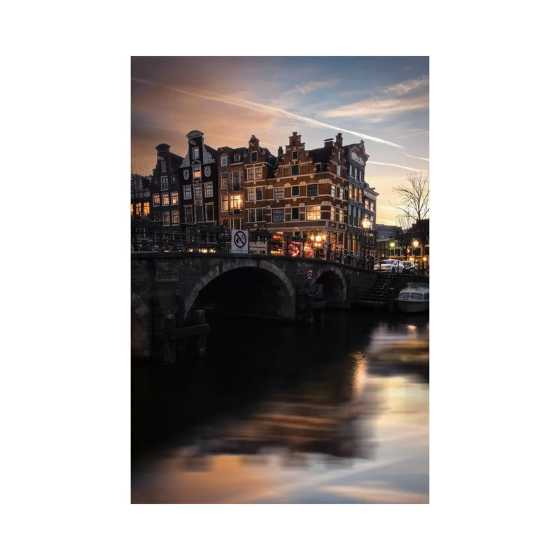 Amsterdam IX by Enzo Romano - Print on Canvas, Wrapped Canvas, 101.6cm H x 66.04cm W x 3.81cm D