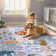 Goldene Animal Print Washable Area Rugs for Kids Bedroom Rug Ultra-Thin Non-Slip Modern Living Room Carpet