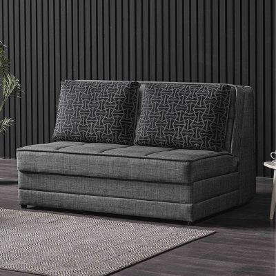 Gris convertible avec rangement - idéal pour les salons dans les petites maisons, chenille de qualité, sièges confortables et appartements revêtus, appartements en dortoir, dinde en chenille, espace moderne