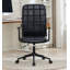 Chaise de bureau pivotante en similicuir avec accoudoirs-2075123047