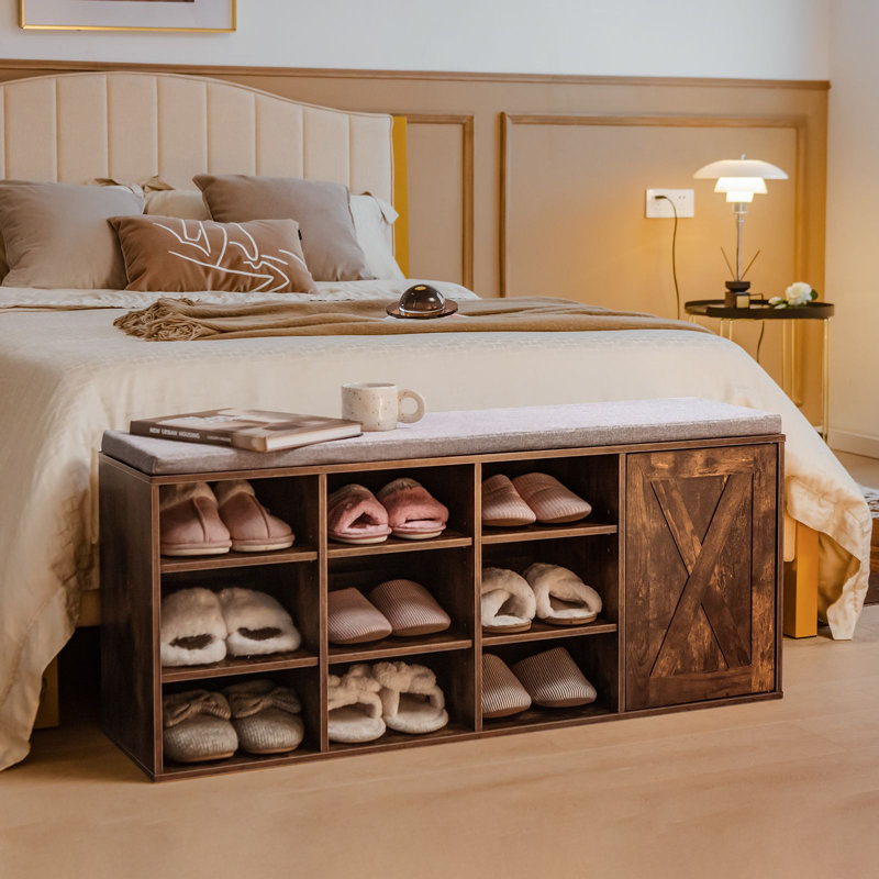 Storage Bench, Brown/Grey