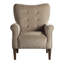 Fauteuil en velours rembourré avec dossier capitonné-691396638